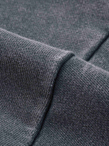 Snow Washed Raw Edge Cropped Sweatshirt - Tribemodeplus