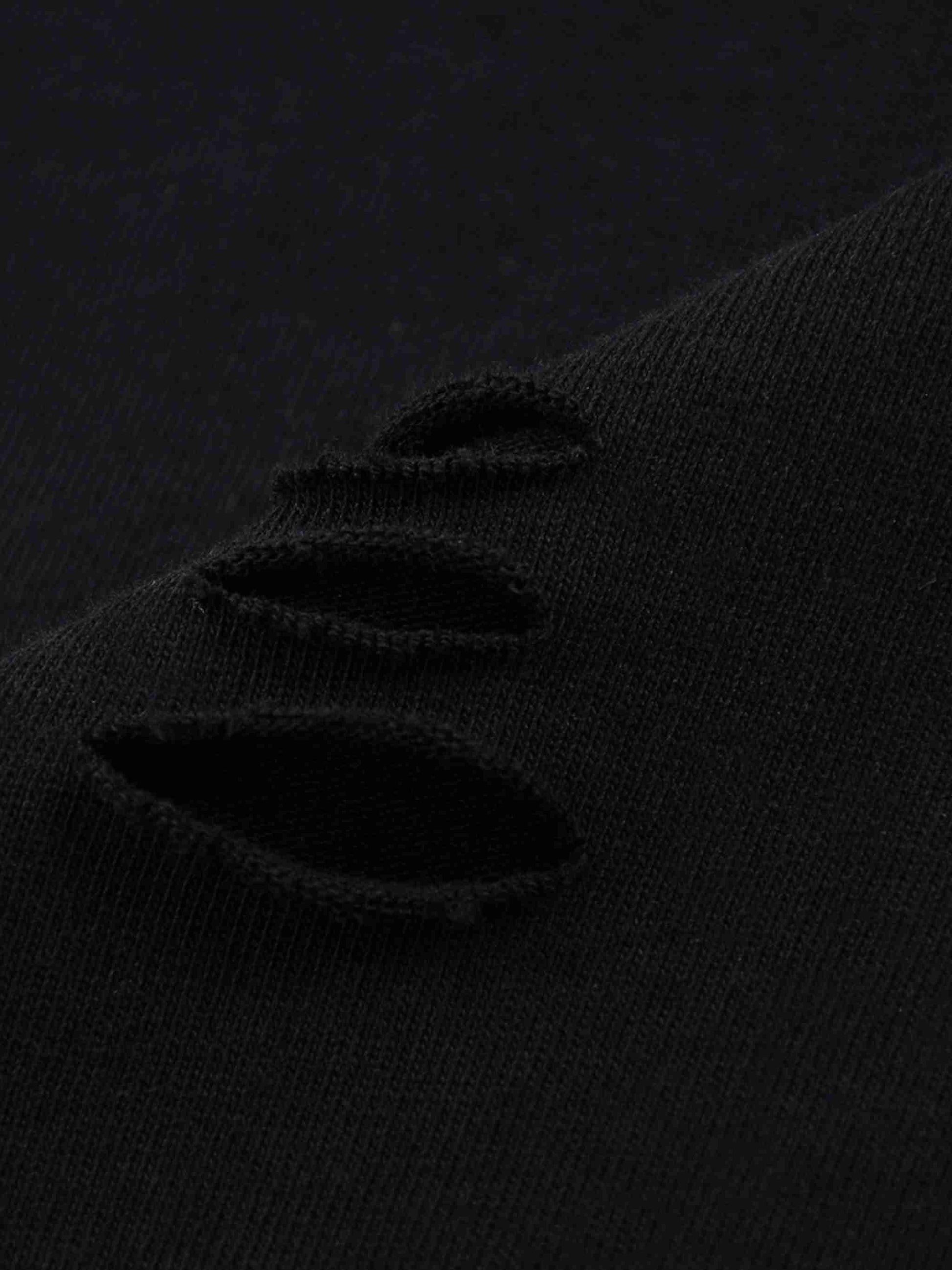 Snow Wash Raw Edge Cotton T-Shirt - Tribemodeplus
