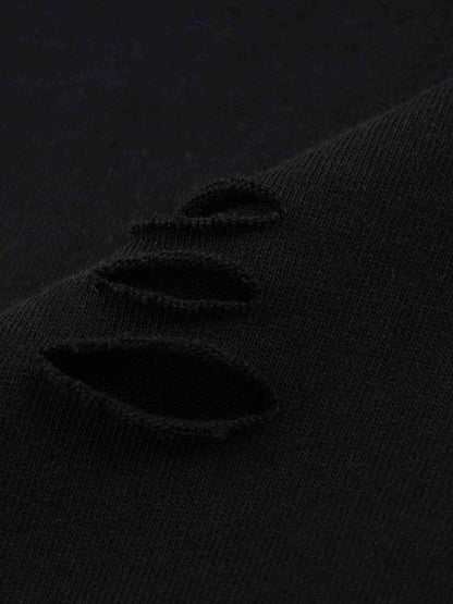 Snow Wash Raw Edge Cotton T-Shirt - Tribemodeplus