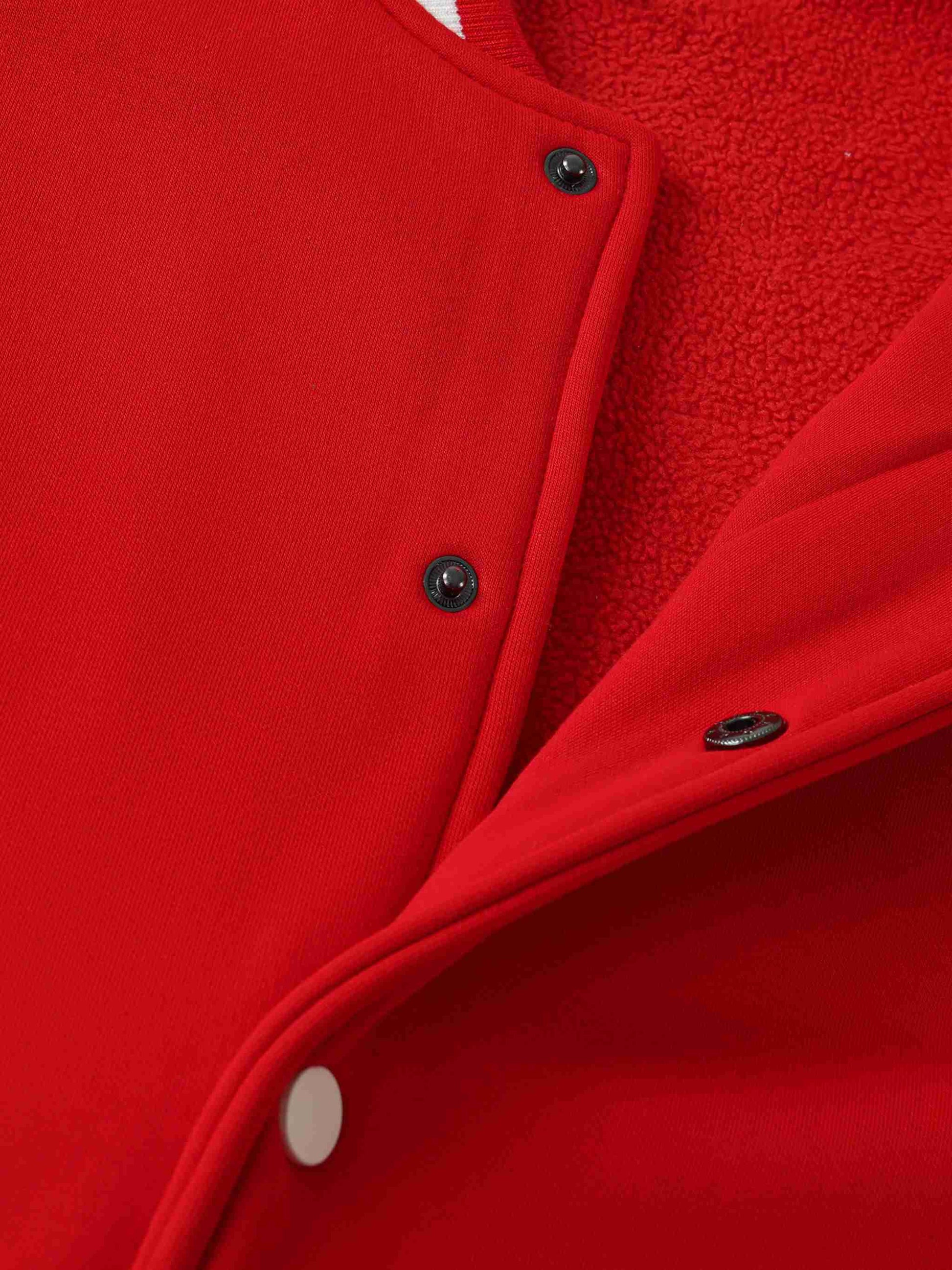 Two-Tone Fleeced Varsity Jacket - Tribemodeplus