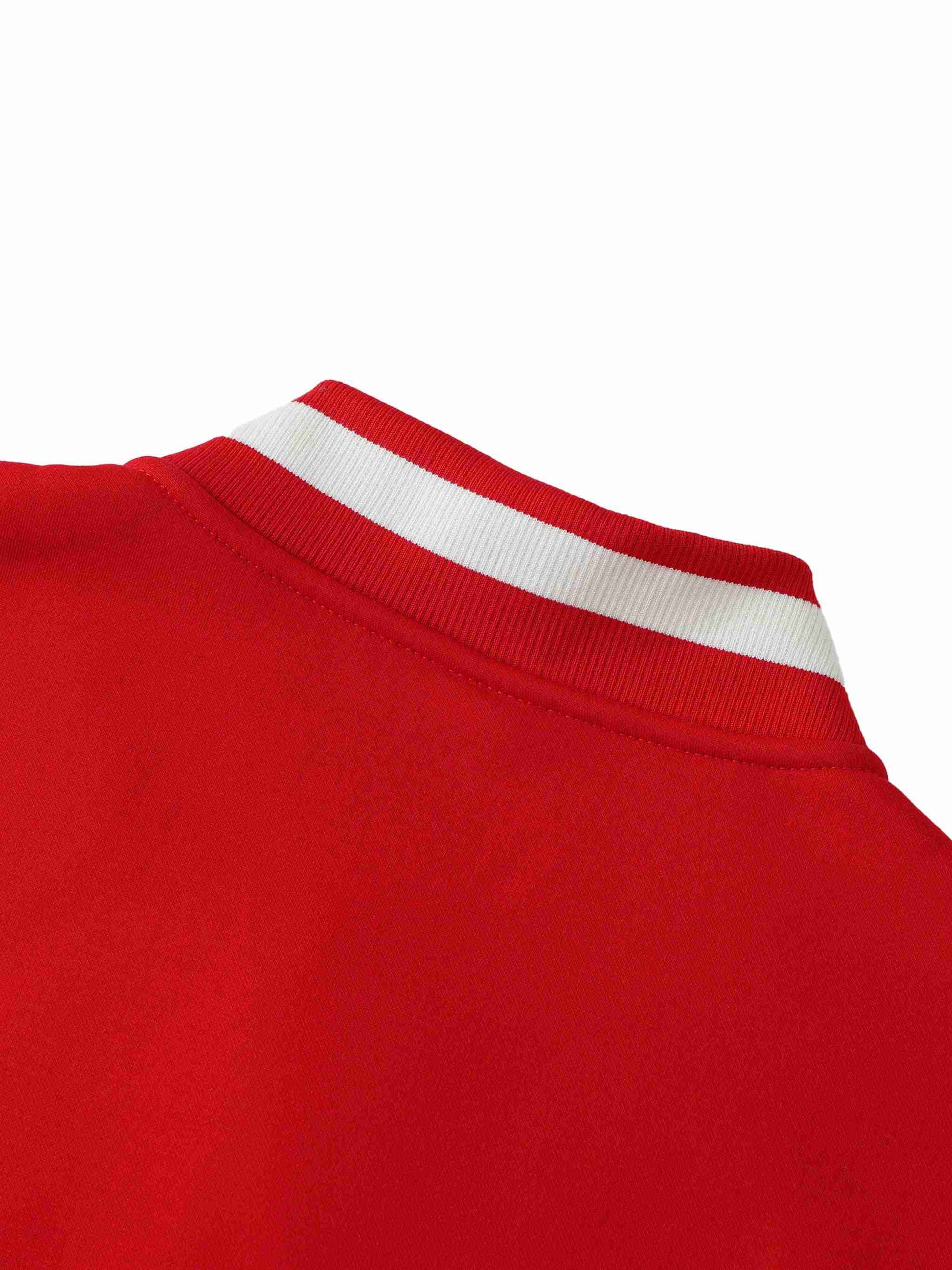 Two-Tone Fleeced Varsity Jacket - Tribemodeplus