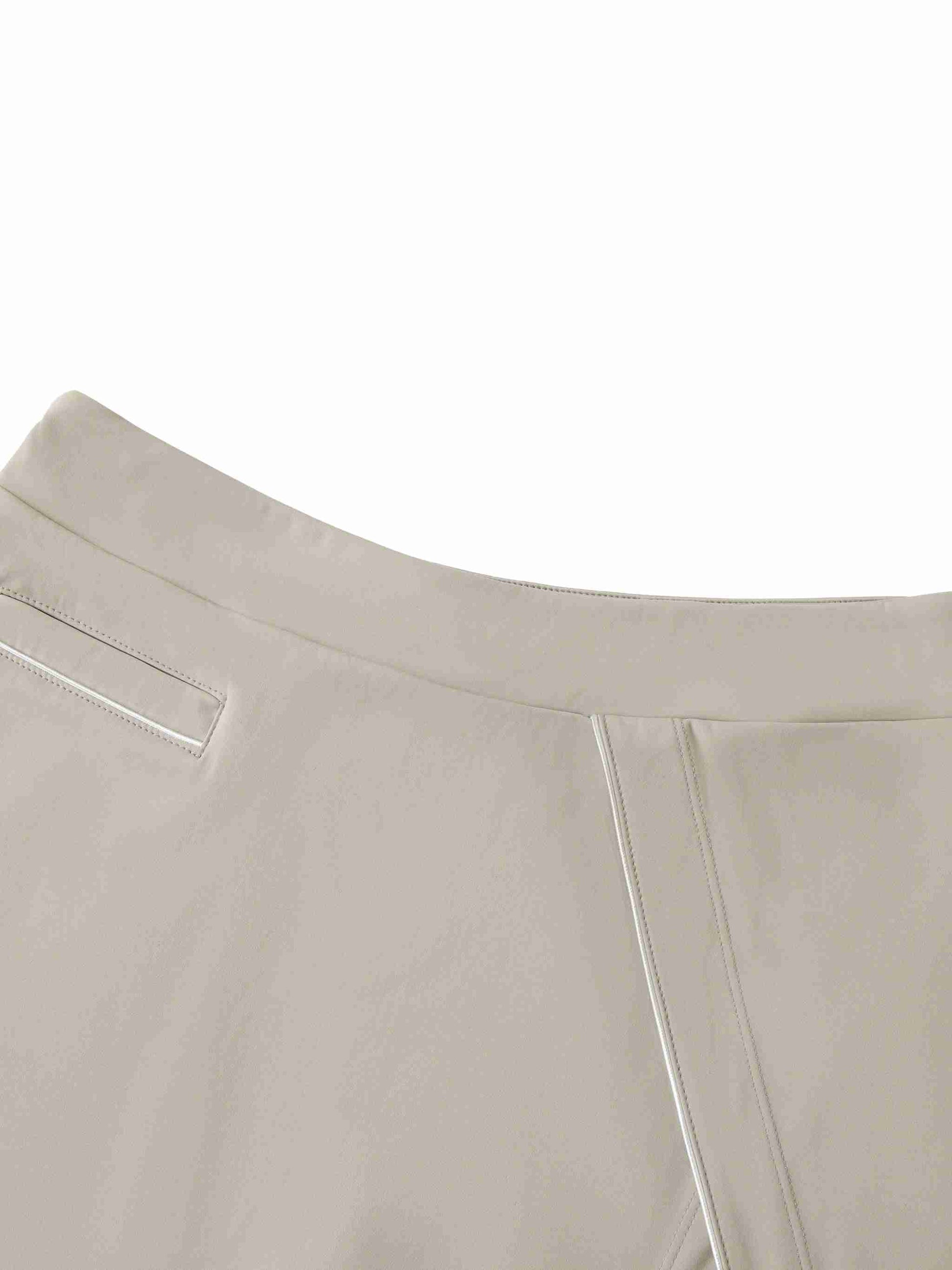 High-Waist Pocketed A-Line Skirt - Tribemodeplus