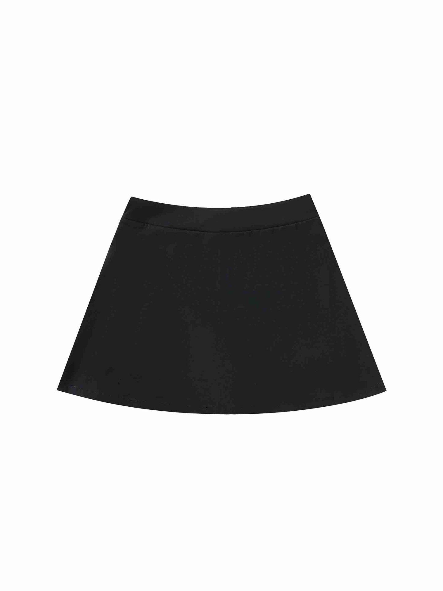 High-Waist Pocketed A-Line Skirt - Tribemodeplus