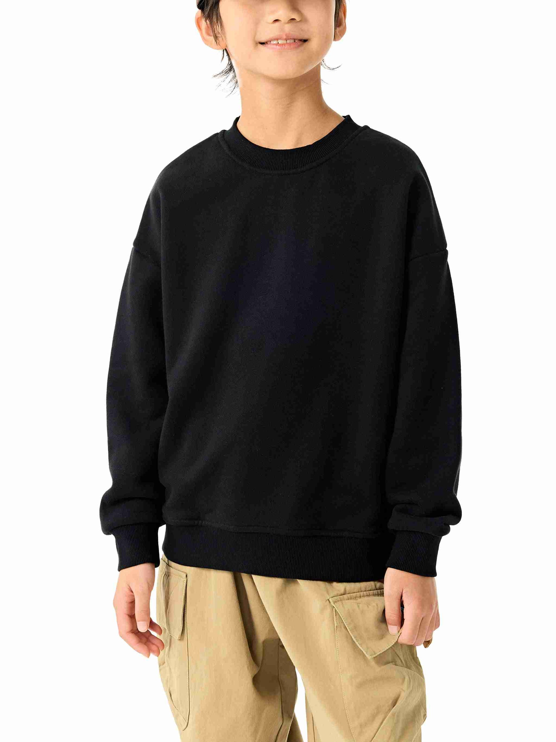 Essential Fleece Kids' Crewneck Sweatshirt - Tribemodeplus