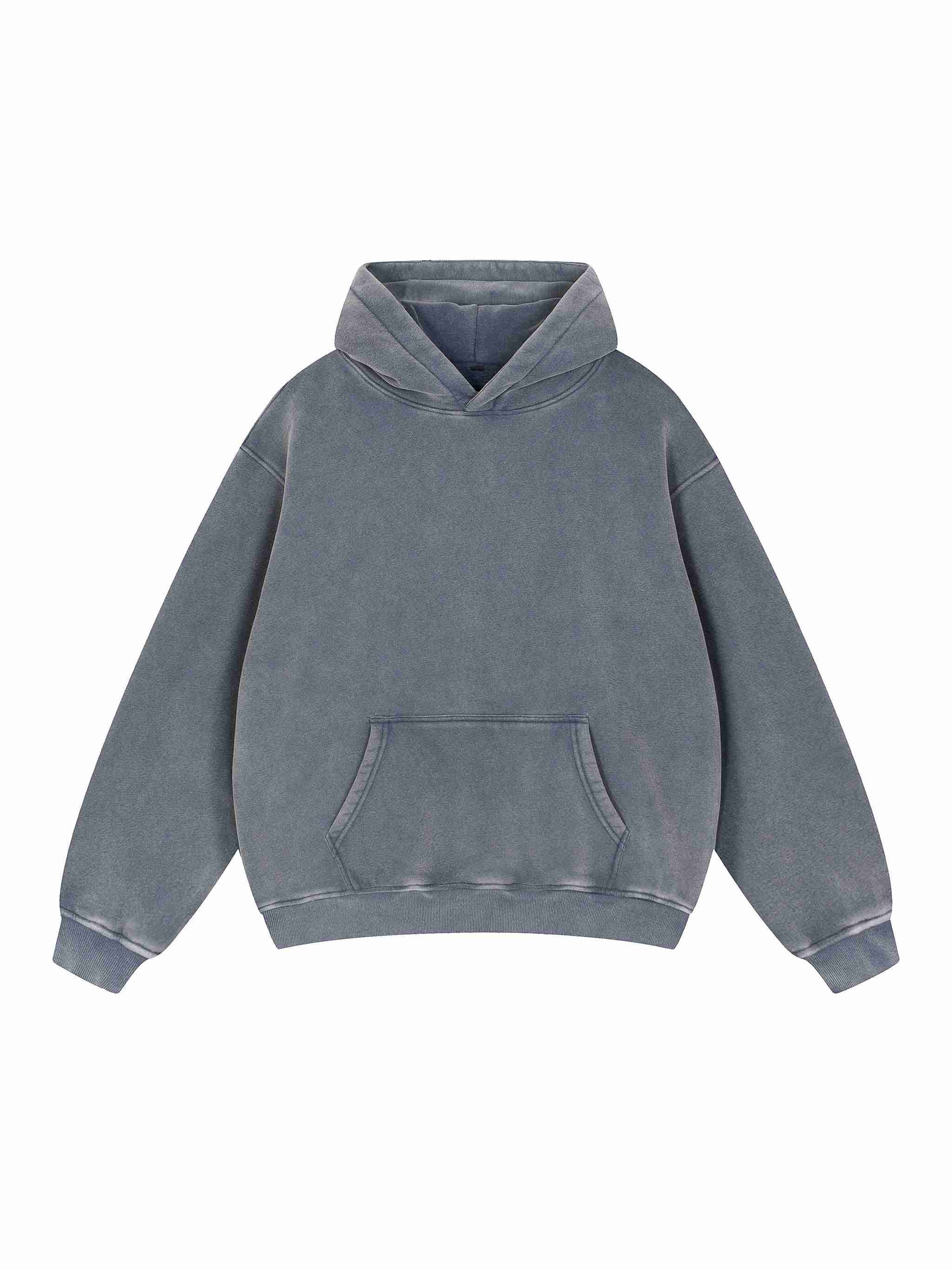 Snow Wash Fleece Oversize Hoodie - Tribemodeplus