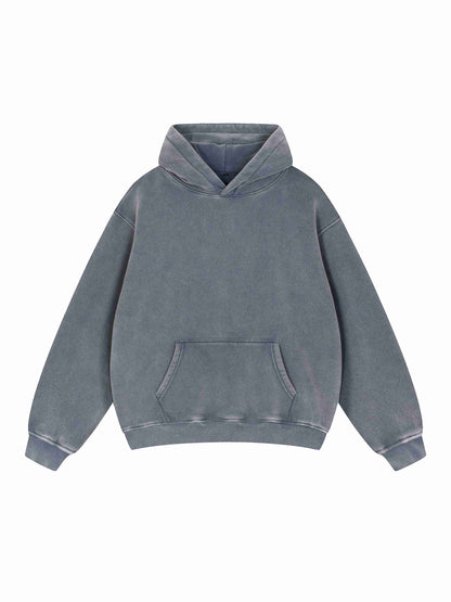 Snow Wash Fleece Oversize Hoodie - Tribemodeplus