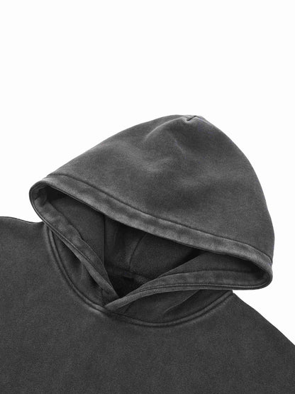Snow Wash Fleece Oversize Hoodie - Tribemodeplus