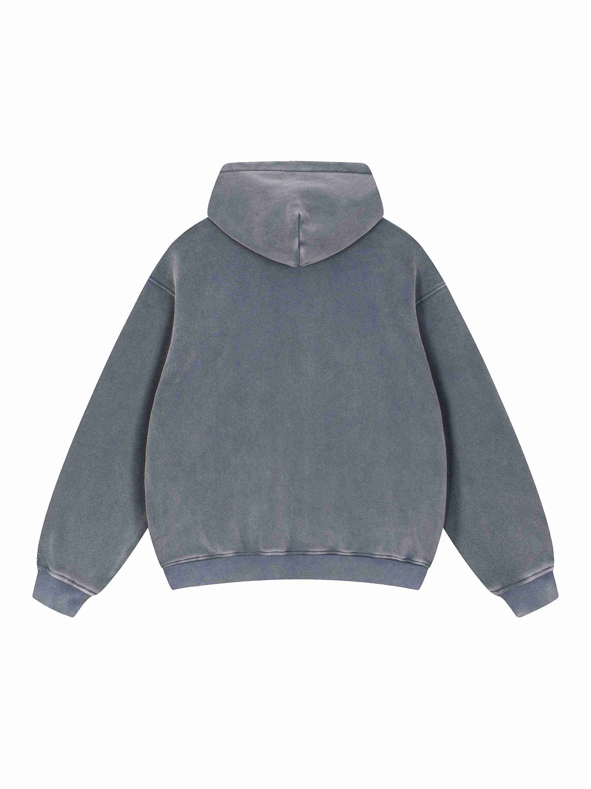 Snow Wash Fleece Oversize Hoodie - Tribemodeplus