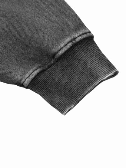 Snow Wash Fleece Oversize Hoodie - Tribemodeplus