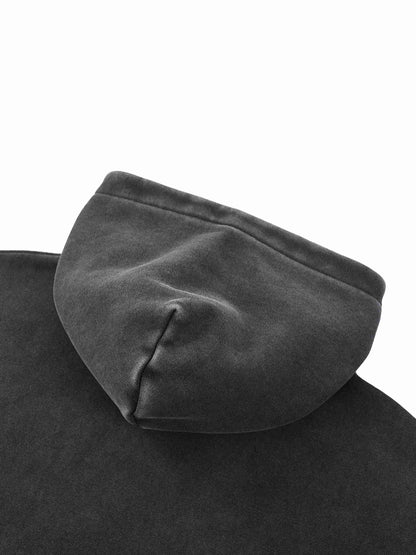 Snow Wash Fleece Oversize Hoodie - Tribemodeplus