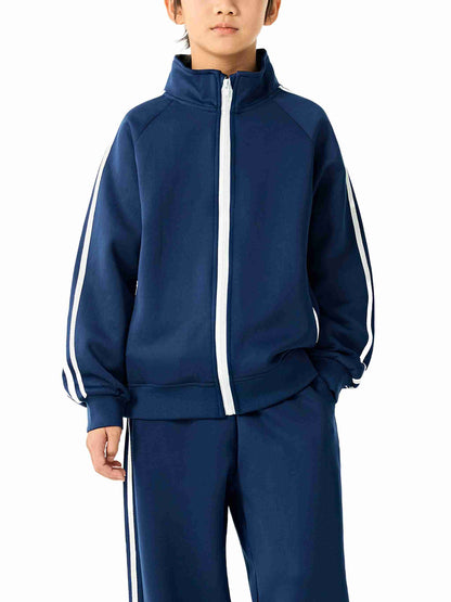 Kids’ Contrast Tape Coach Jacket - Tribemodeplus