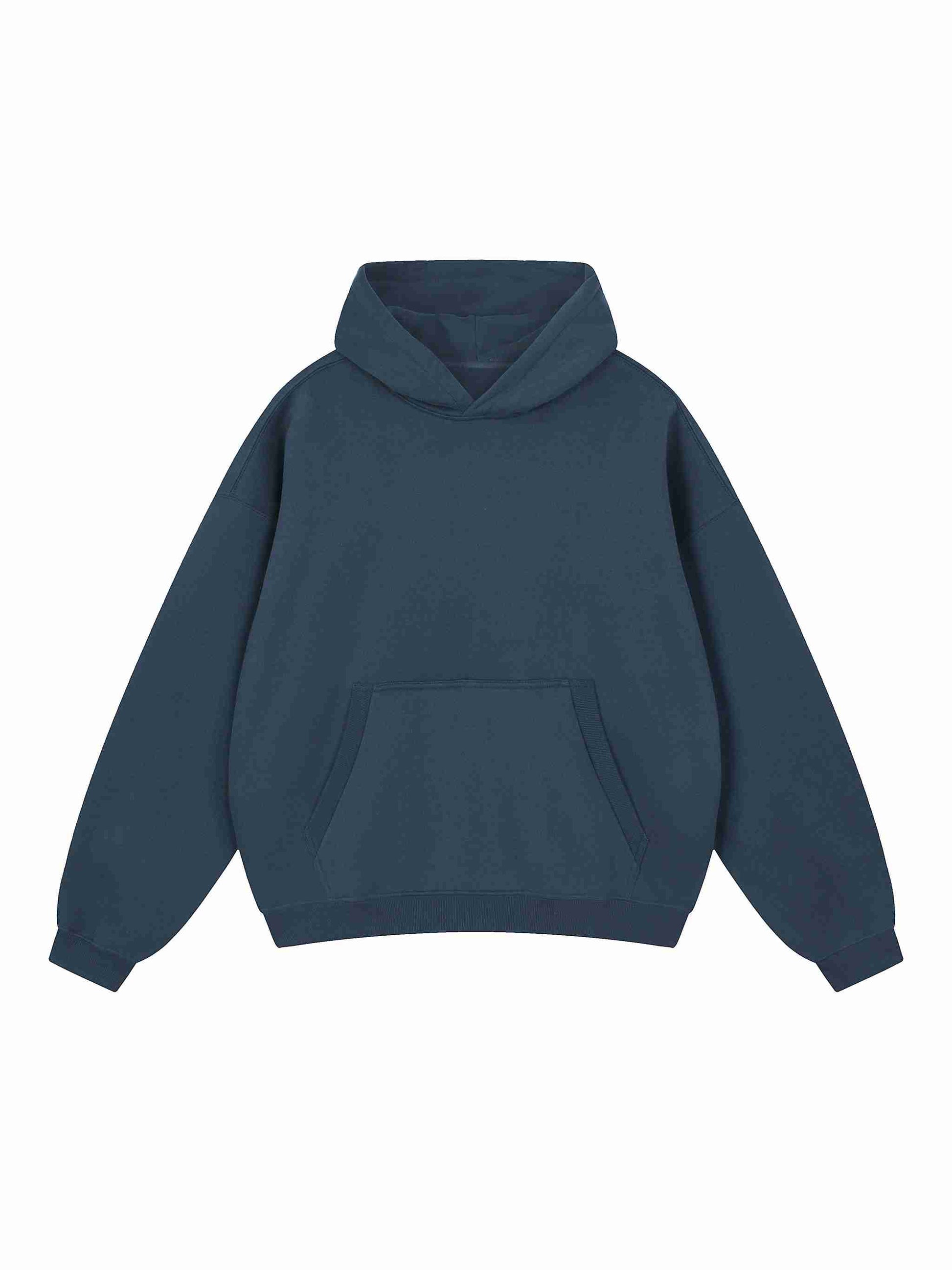 Essential Oversized Boxy Fit Fleece Hoodie - Tribemodeplus