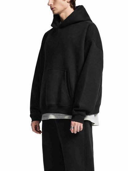 Essential Oversized Boxy Fit Fleece Hoodie - Tribemodeplus