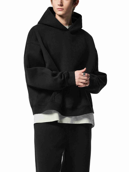 Essential Oversized Boxy Fit Fleece Hoodie - Tribemodeplus
