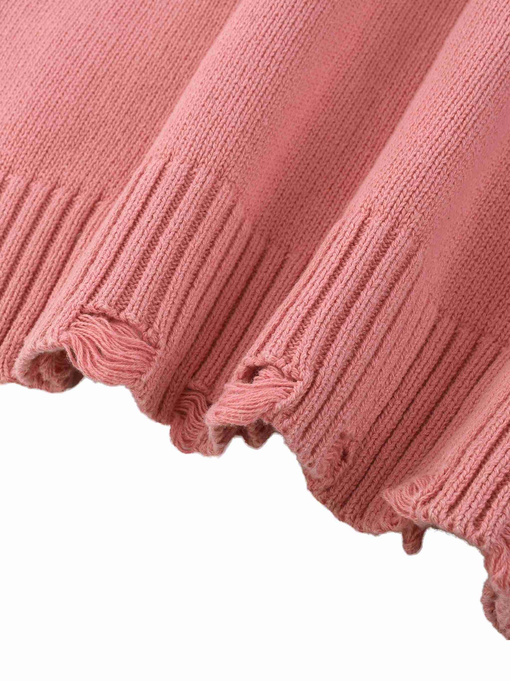 Vintage Washed Hand-Frayed Sweater - Tribemodeplus