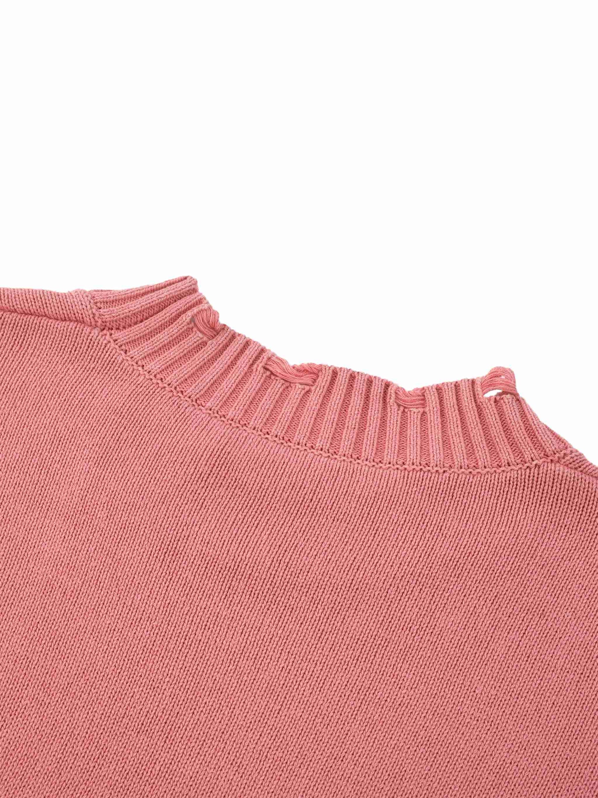 Vintage Washed Hand-Frayed Sweater - Tribemodeplus