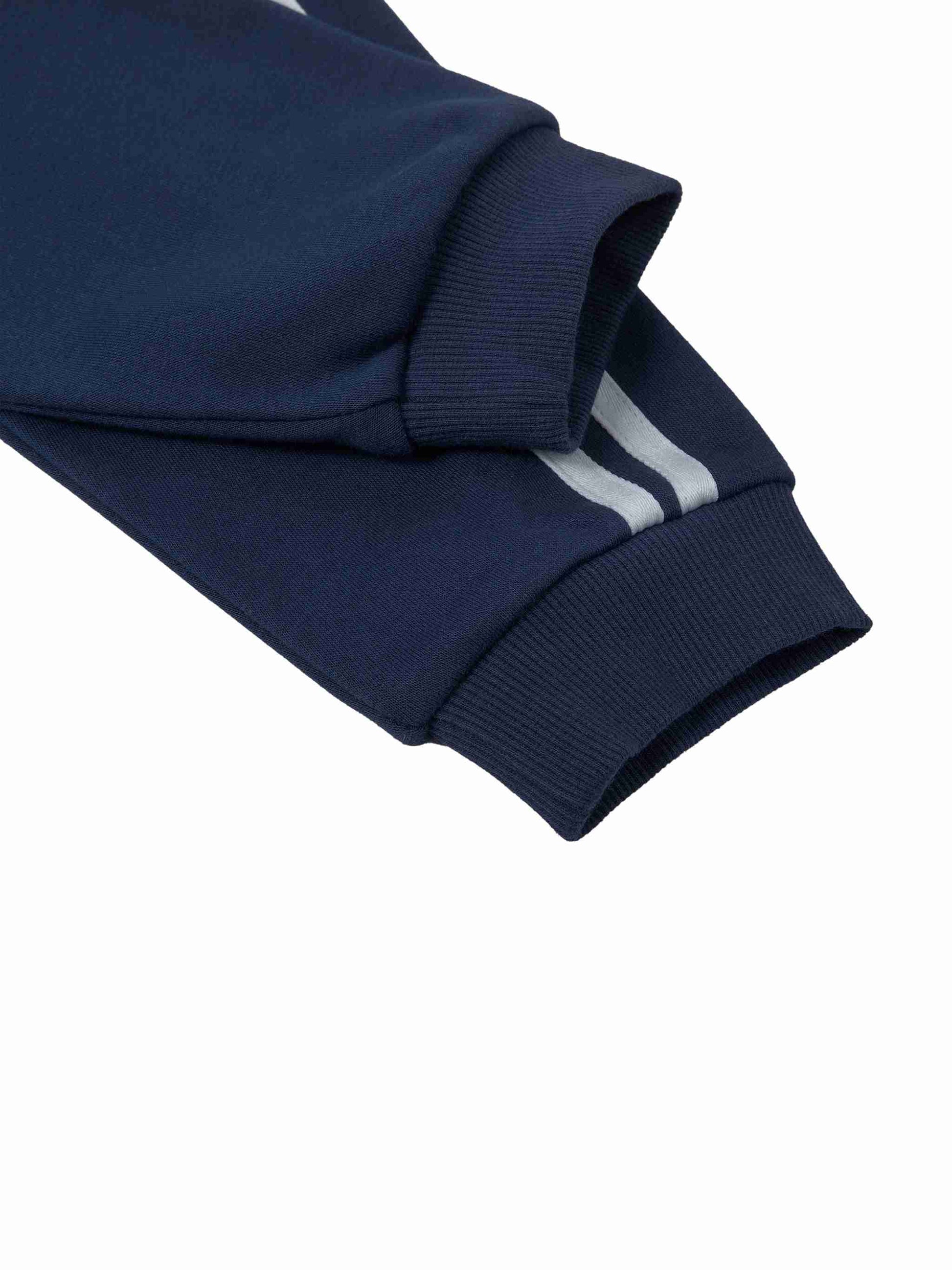 Contrast Side Stripe Cropped Hoodie - Tribemodeplus