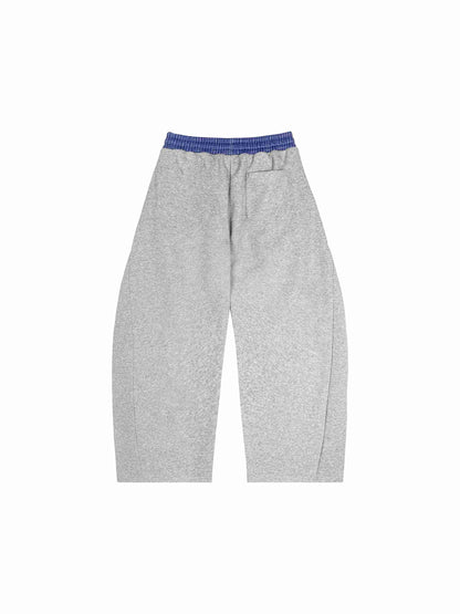 Plaid Waistband Barrel Sweatpants - Tribemodeplus