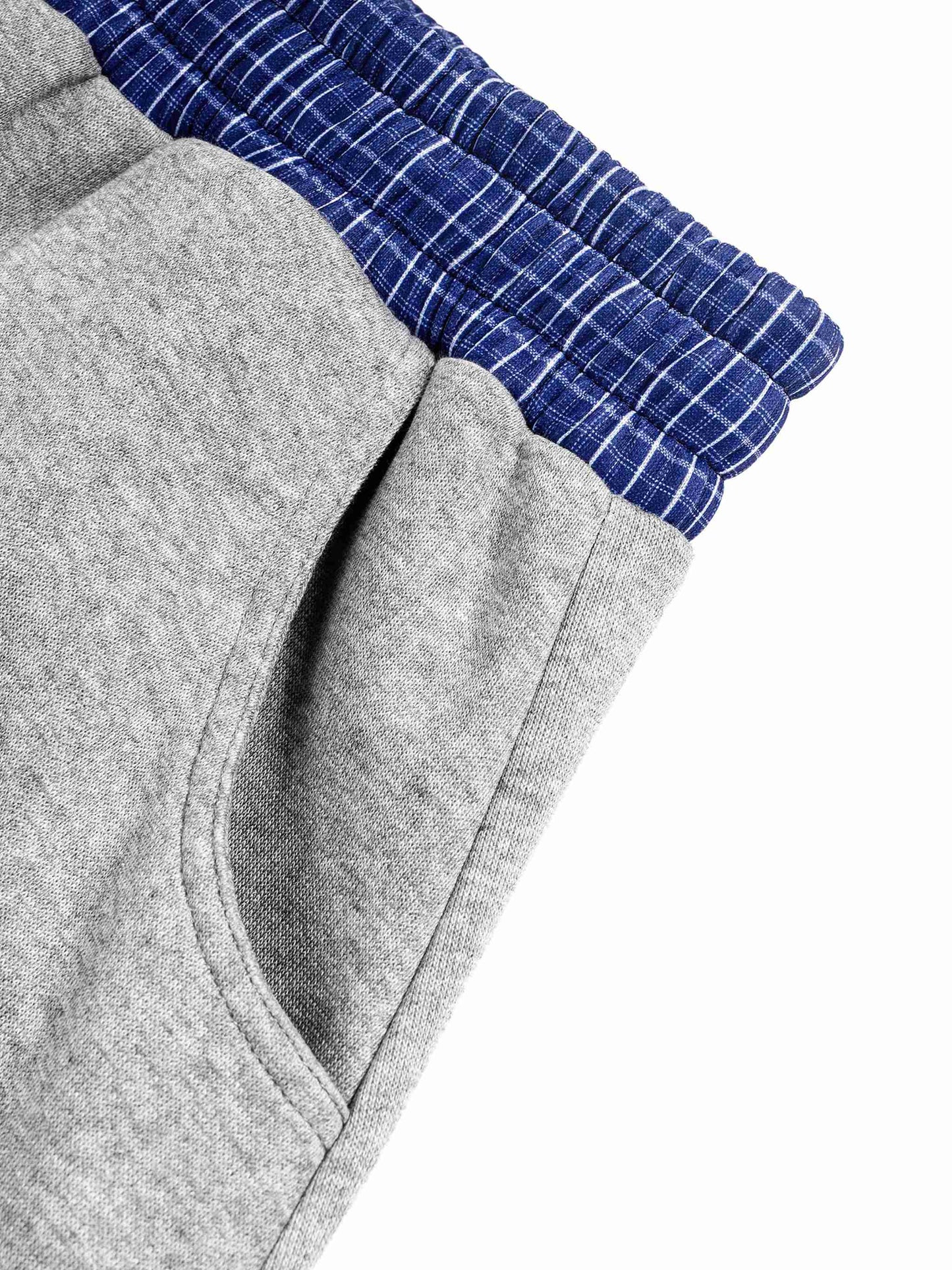 Plaid Waistband Barrel Sweatpants - Tribemodeplus
