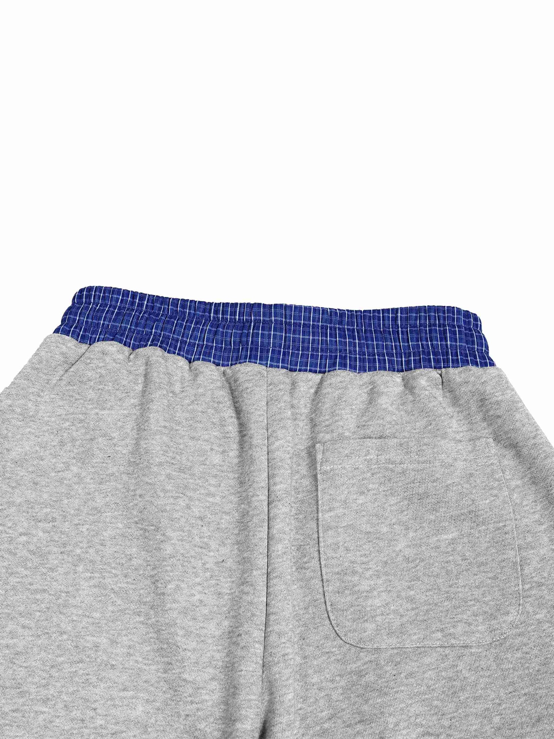 Plaid Waistband Barrel Sweatpants - Tribemodeplus
