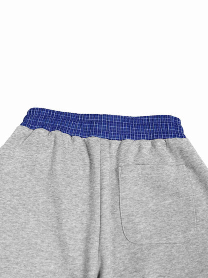 Plaid Waistband Barrel Sweatpants - Tribemodeplus