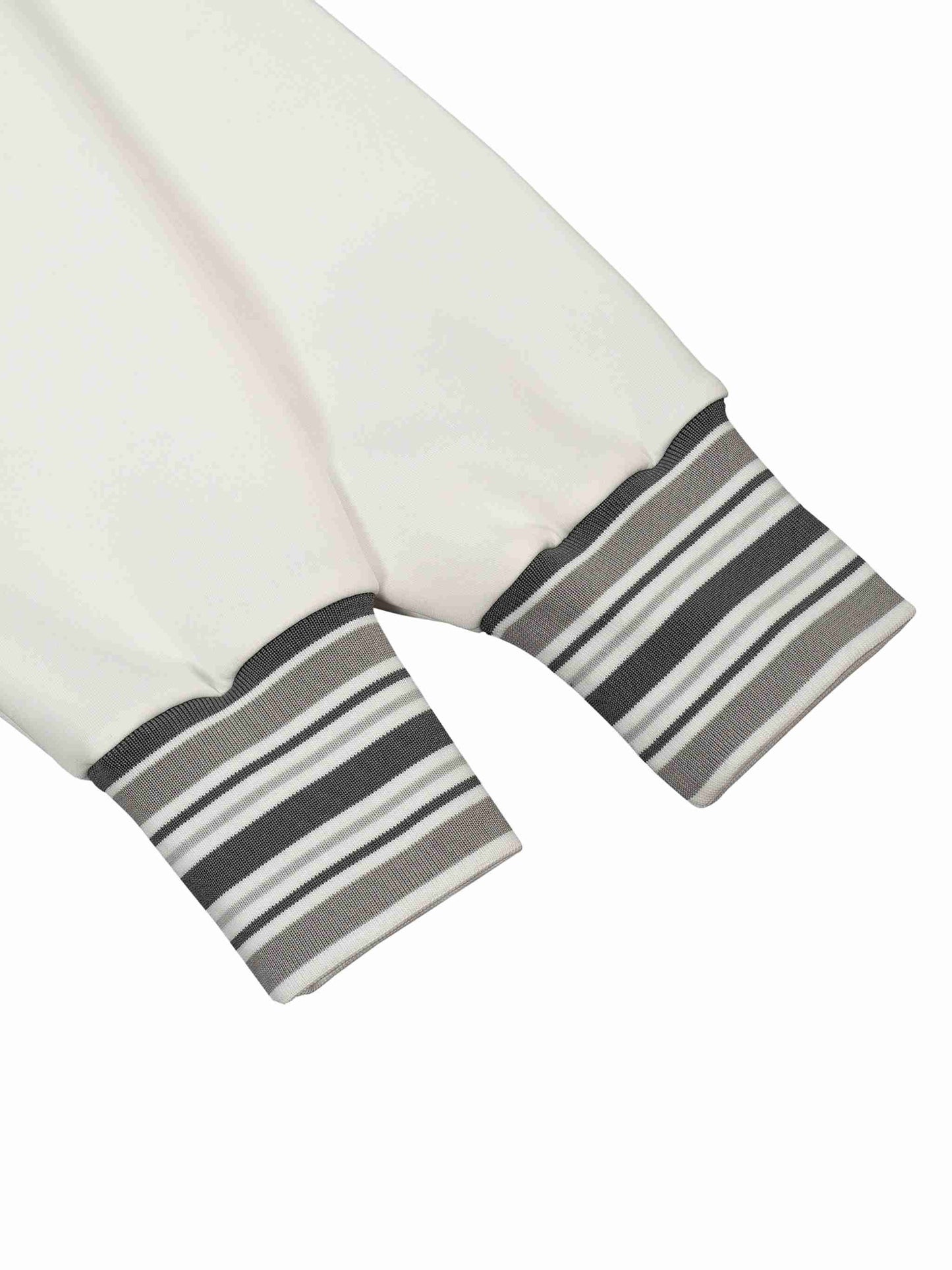 Striped Rib Collar Zip Jacket - Tribemodeplus