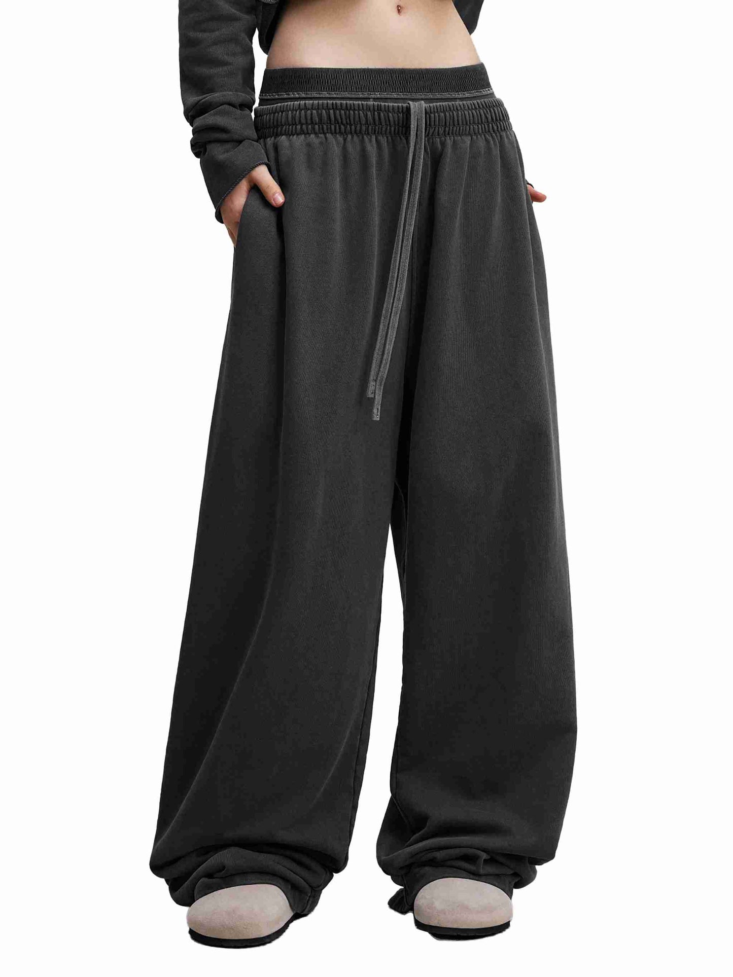 Vintage Washed Waist Pants - Tribemodeplus
