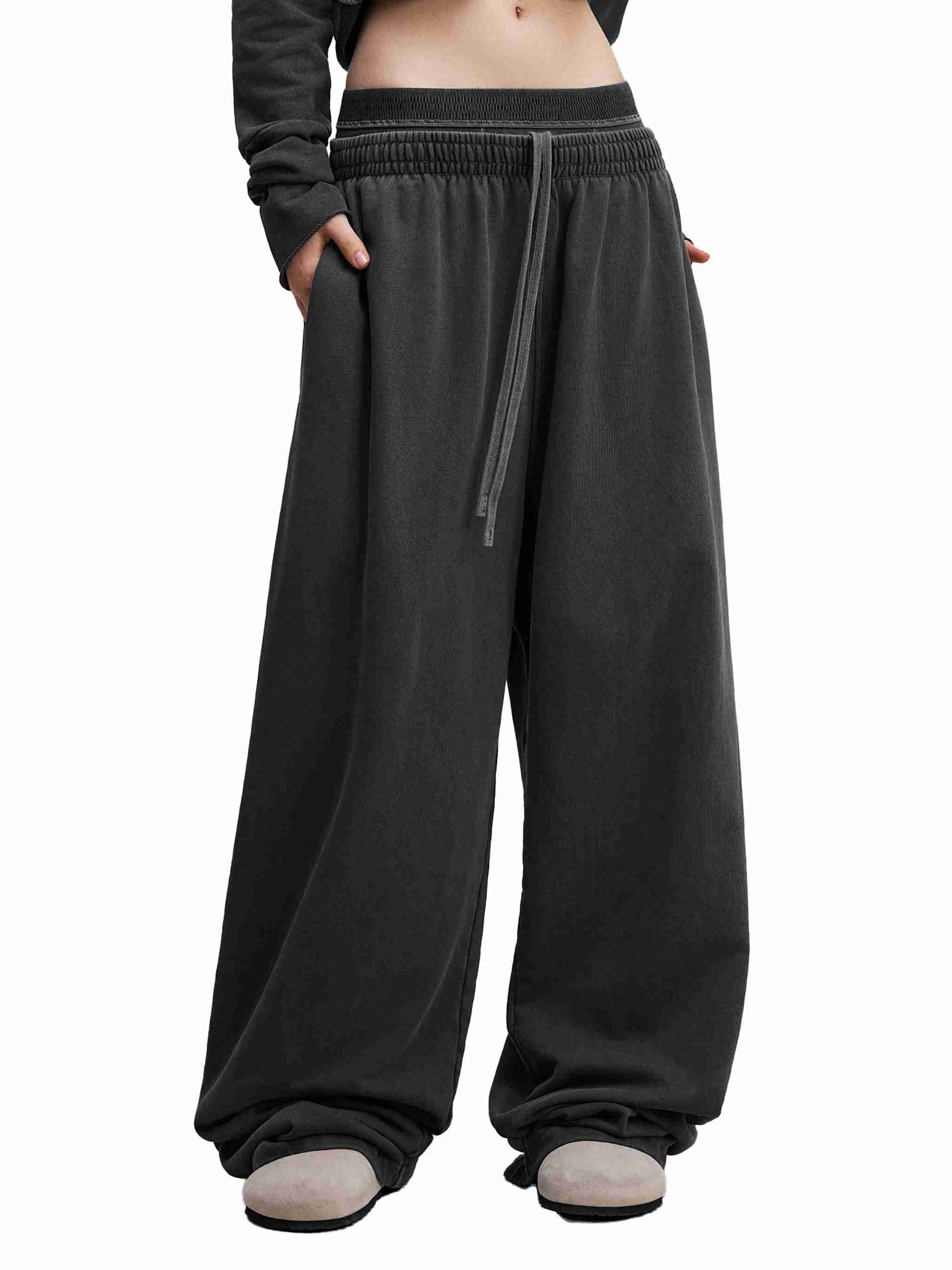 Vintage Washed Waist Pants - Tribemodeplus