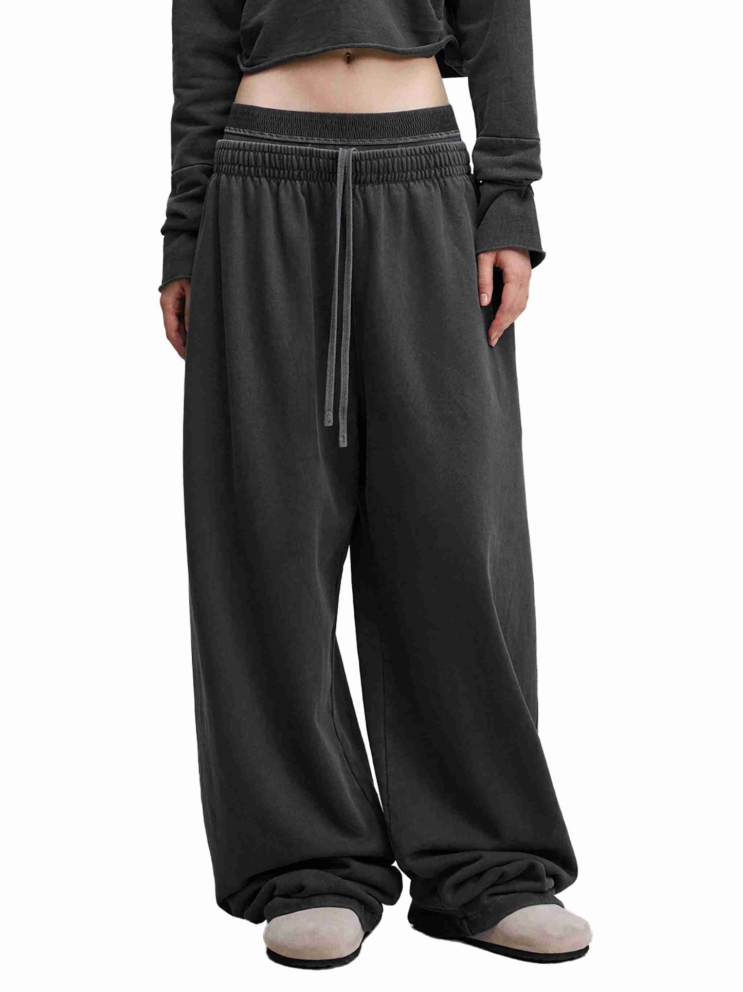 Vintage Washed Waist Pants - Tribemodeplus