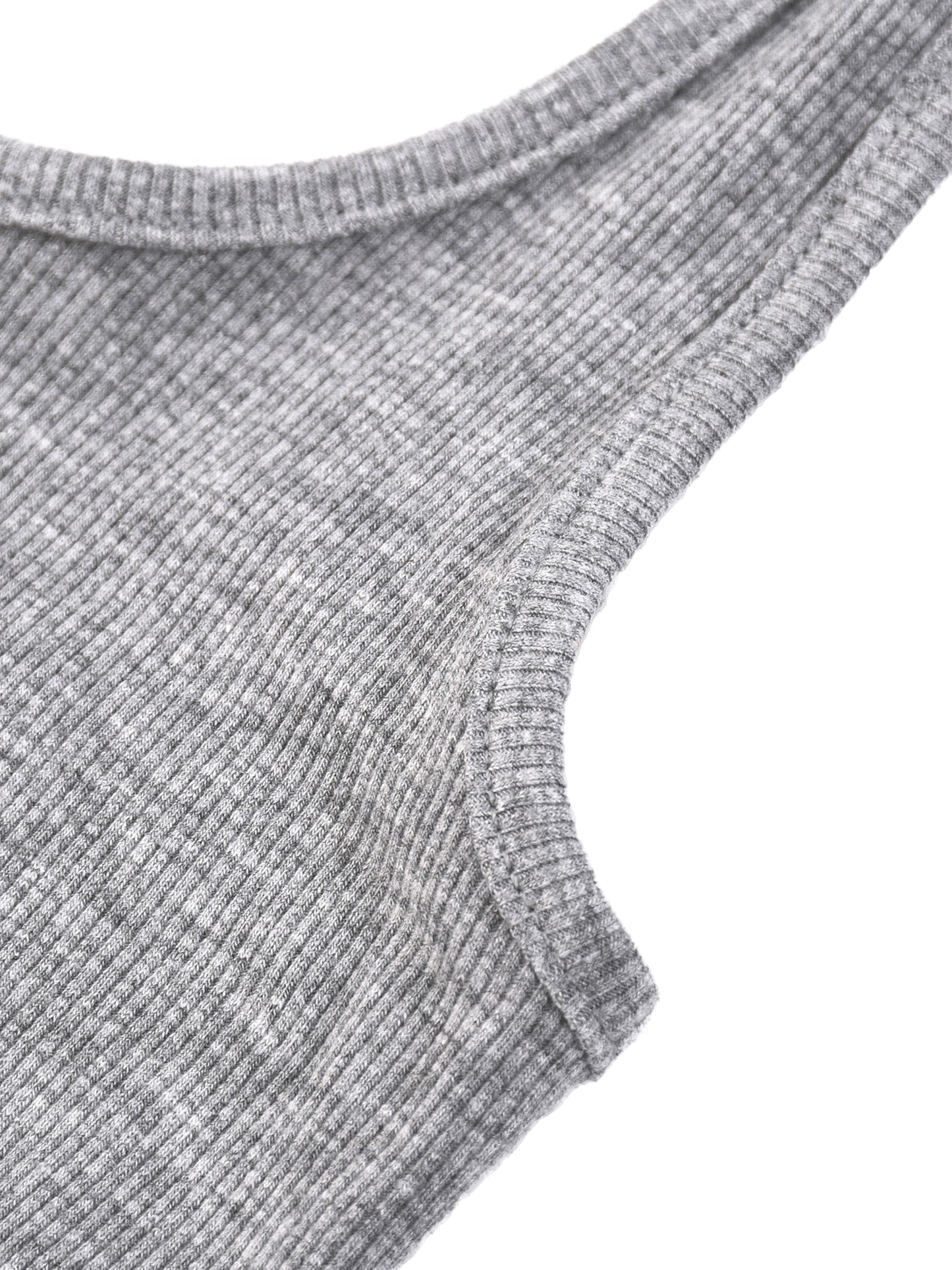 Women's Ribbed Henley Tank Top